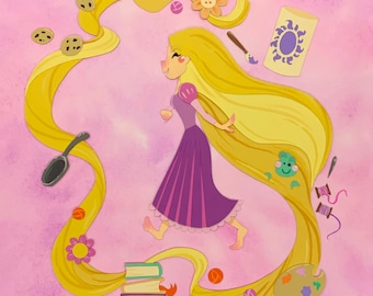 Rapunzel Circle - Print