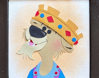 Prince John Villain Paper Art – Lion Prince Inspired Handmade Artwork