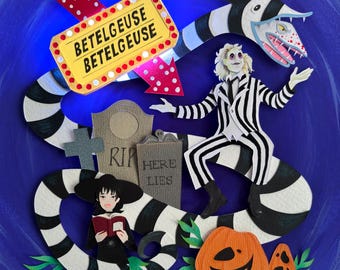 Strange and Unusual Beetle Juice inspired - Fine Art Print