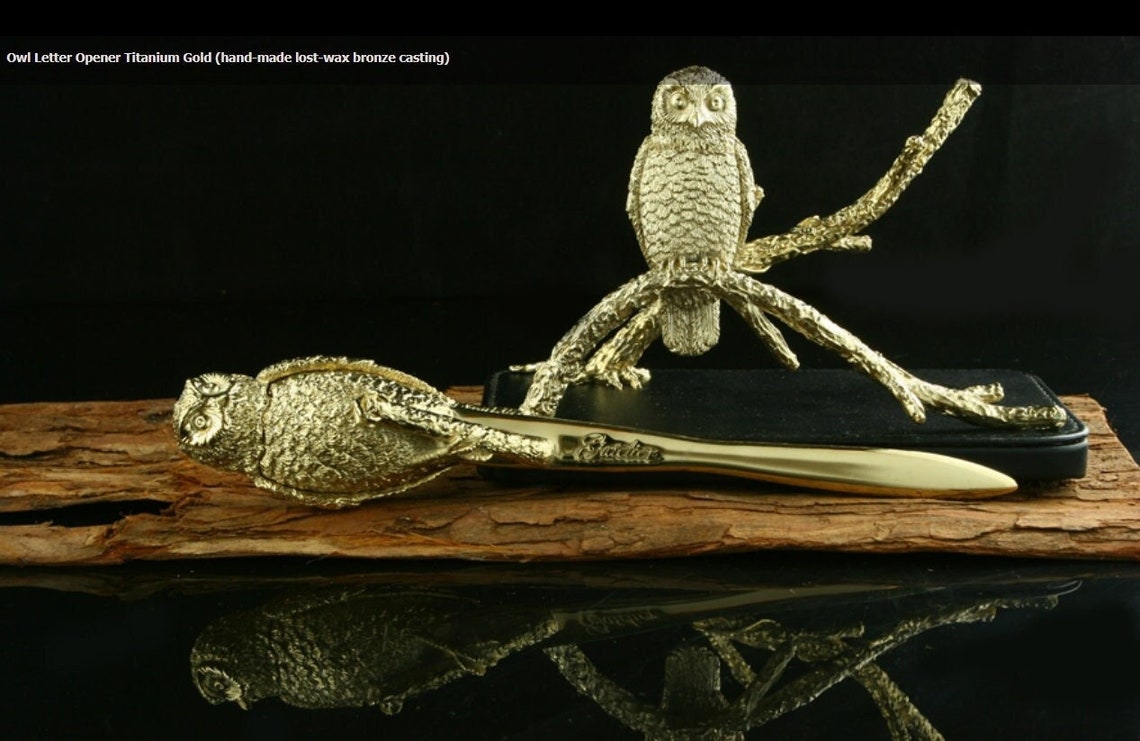 Owl Letter Opener, Harry Potter Inspired, Envelope Opener Knife Metal
