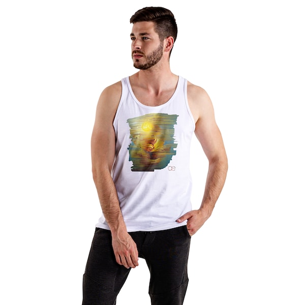 Organic Men's Tank-Top, High-Quality Cotton, Comfortable for Gym & Casual Wear, Great Eco-Friendly Gift for Fitness Lovers Artlove