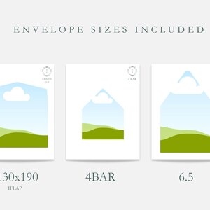 multiple printable envelope signers to create your diy wedding envelope liners with Canva drag and drop frames