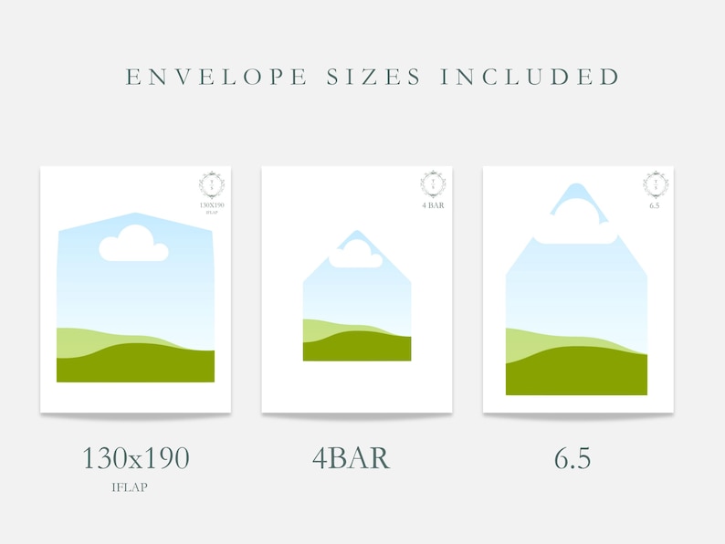 multiple printable envelope signers to create your diy wedding envelope liners with Canva drag and drop frames