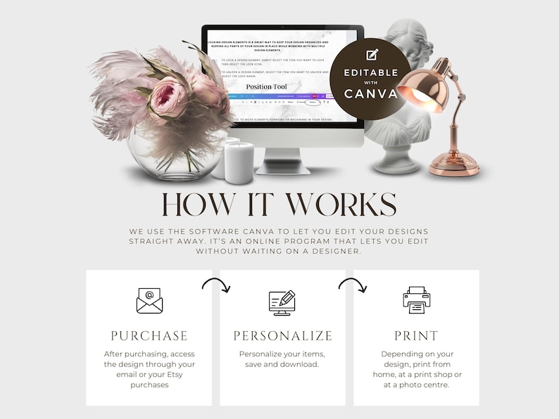 Wedding Menu With Name Tag Canva Template, DIY Event Menu Place Tags, Editable Canva Menu ...