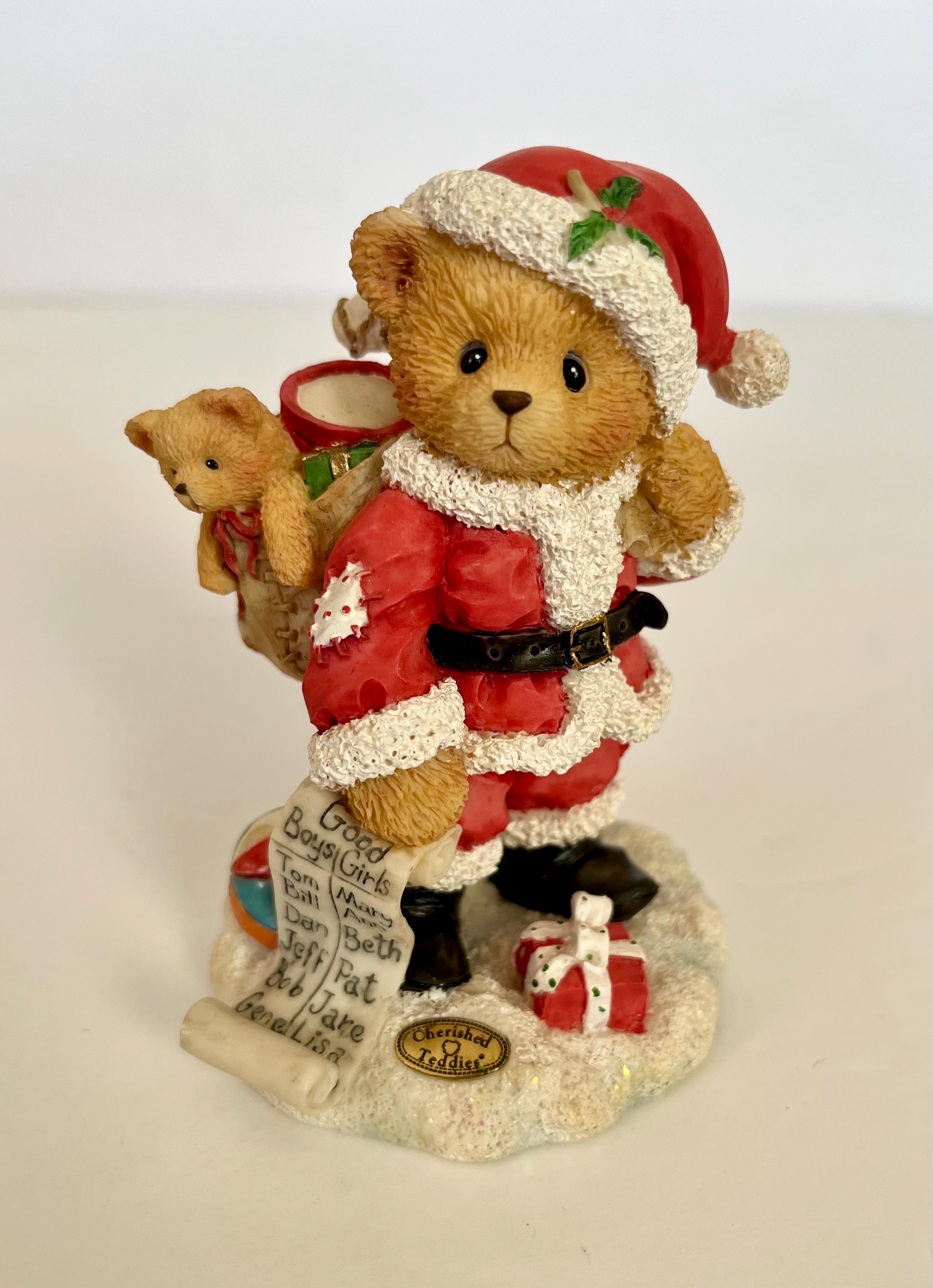 Cherished Teddies スチュアート サンタとくま クリスマス Cherished Teddies スチュアート サンタとくま クリスマス