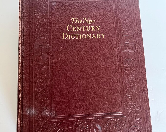 The New Century Dictionary, 1948 Vintage Dictionary, Volume 2, 75+ Yrs ...