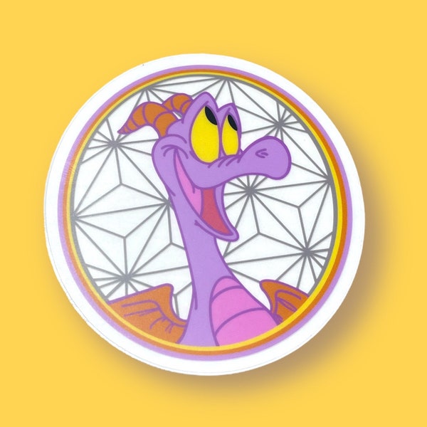 Figment One Little Spark Clear Sticker | Disney Epcot Inspired Decal