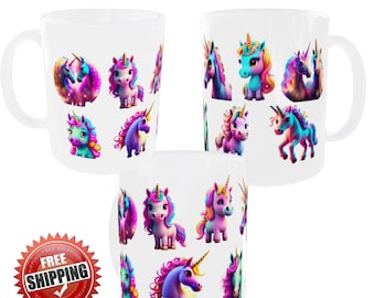 Unicorn Ceramic Mug Cup Magical Unicorns Gift Present Novelty 11oz
