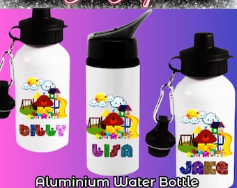 Hey Duggee Themed Personalised Name Drinks Water Bottle Aluminium Children's Kids School