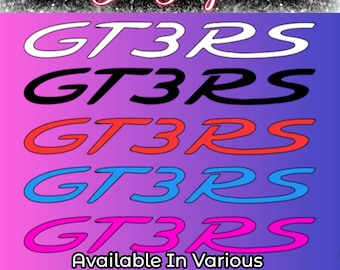 GT3RS GT RS Car Vinyl Decal Transfer Sticker 911 GT3 x2 Decals (Pair) Car Styling Graphics Tuning