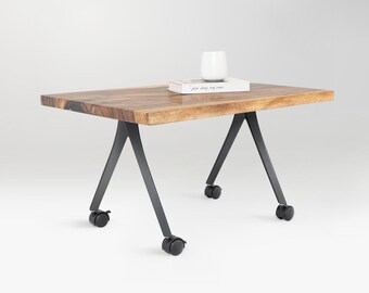 Coffee Table Legs with Casters 131/132 Compa 16"H Industrial Style