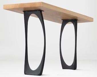 DIY Console Table Legs 204 Cleo 28" H, Metal Furniture Legs for Unique Farmhouse Tables