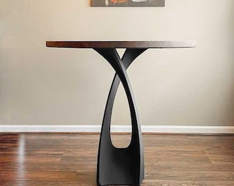 Handmade Counter Table Base 616 Tulipe 40" H, Black Furniture Base for DIY Projects, Flowyline
