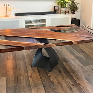Handmade Metal Coffee Table Base 16.2" H, Modern Furniture Legs 121S Tulipe image 16