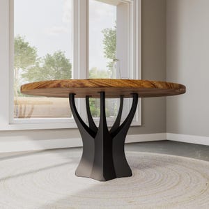 Table Base | Handmade Furniture Legs, Table Legs 317 Namu 28H | Only Heavy Table Base for Industrial Style | Flowyline