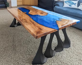 202 Radix Metal Coffee Table Legs, 16" H, Modern Rustic Set of 2