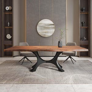 Table Base, Pedestal Base 28H | Only Base for Modern Dining, Coffee and Kitchen Tables | Kitchen Table Base 328 Flutter | Flowyline Design