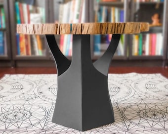 Coffee Table Base, Bench Base 14"L x 13"W x 16"H, Only 1 Base | Pedestal Table Base 106B Namu for Handmade Furniture and Decor | Flowyline