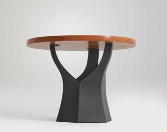 Handcrafted Coffee Table Base 216 Namu 20" H, Pedestal Stand for Rustic Tables, Flowyline