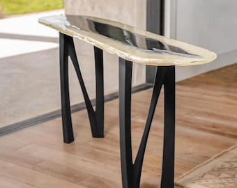 Metal Console Table Legs 210 Norah 28" H, Set of 2 for Rustic Dining Tables