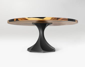 Metal Table Base 337 Lithe 28” H Hourglass Pedestal, Dining Table Base, Table Base Metal, Solid Steel Base for Modern Round Tables