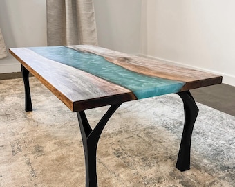 Coffee Table Legs, Bench Legs | Metal Table Legs, Furniture Legs 118 Faras 16H | Set of 4 for Farmhouse and Modern Coffee Table | Flowyline