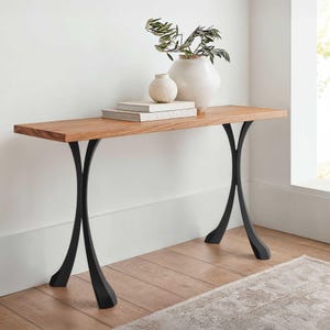 Handcrafted Console Table Legs, 209 Xeni 28" H, Set of 2 for DIY Projects, Flowyline
