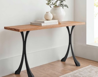 Handcrafted Console Table Legs, 209 Xeni 28" H, Set of 2 for DIY Projects, Flowyline