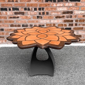 Handmade Metal Coffee Table Base 16.2" H, Modern Furniture Legs 121S Tulipe image 7
