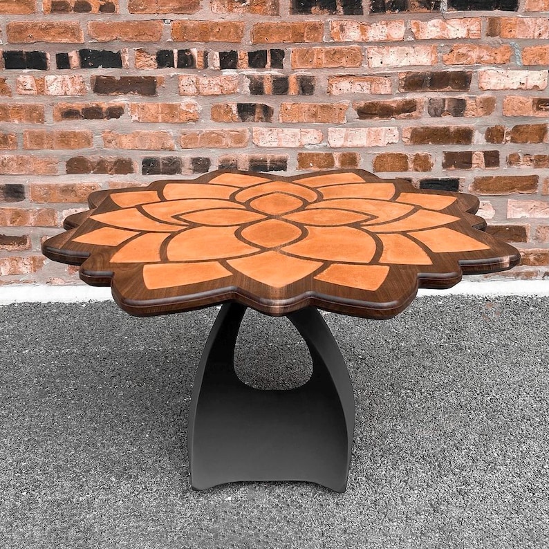 Handmade Metal Coffee Table Base 16.2" H, Modern Furniture Legs 121S Tulipe image 7