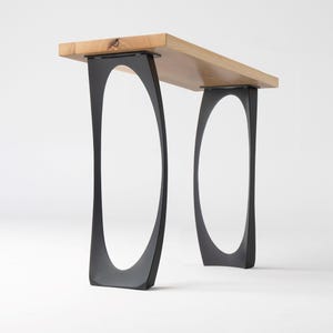 DIY Console Table Legs 204 Cleo 28" H, Metal Furniture Legs for Unique Farmhouse Tables