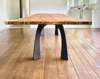 Table Legs, Black Table Legs | Handmade Furniture, DIY Table Legs 419 Nura 28H|Set of 2 for Unique Design Tables and Woodworking |Flowyline