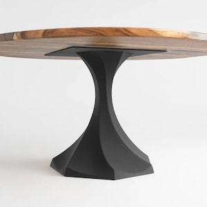 Round Table Base, Dining Table Base | Table Legs, Handmade Furniture 321 Lithe 28H | Only Base for Dining and Living Room | Flowyline