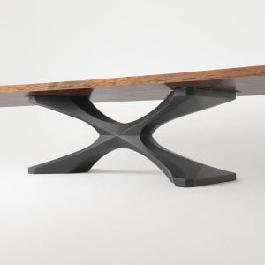 Handmade Dining Table Base, Pedestal Stand |Metal Round Table Base, Furniture Legs 306 Xerxes 28H |Only Base for Farmhouse Tables |Flowyline
