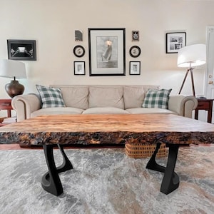 Bench Legs 117 Uzar - 12W, 16H inch - Set of 2 pcs of FlowyLine ✔️ Coffee Table Base for DIY furniture dining home decor epoxy woodwork bench steel table legs farmhouse outdoor bench metal coffee table round stool legs modern desk small bench charcuterie narrow wood bench modern metal legs for bench