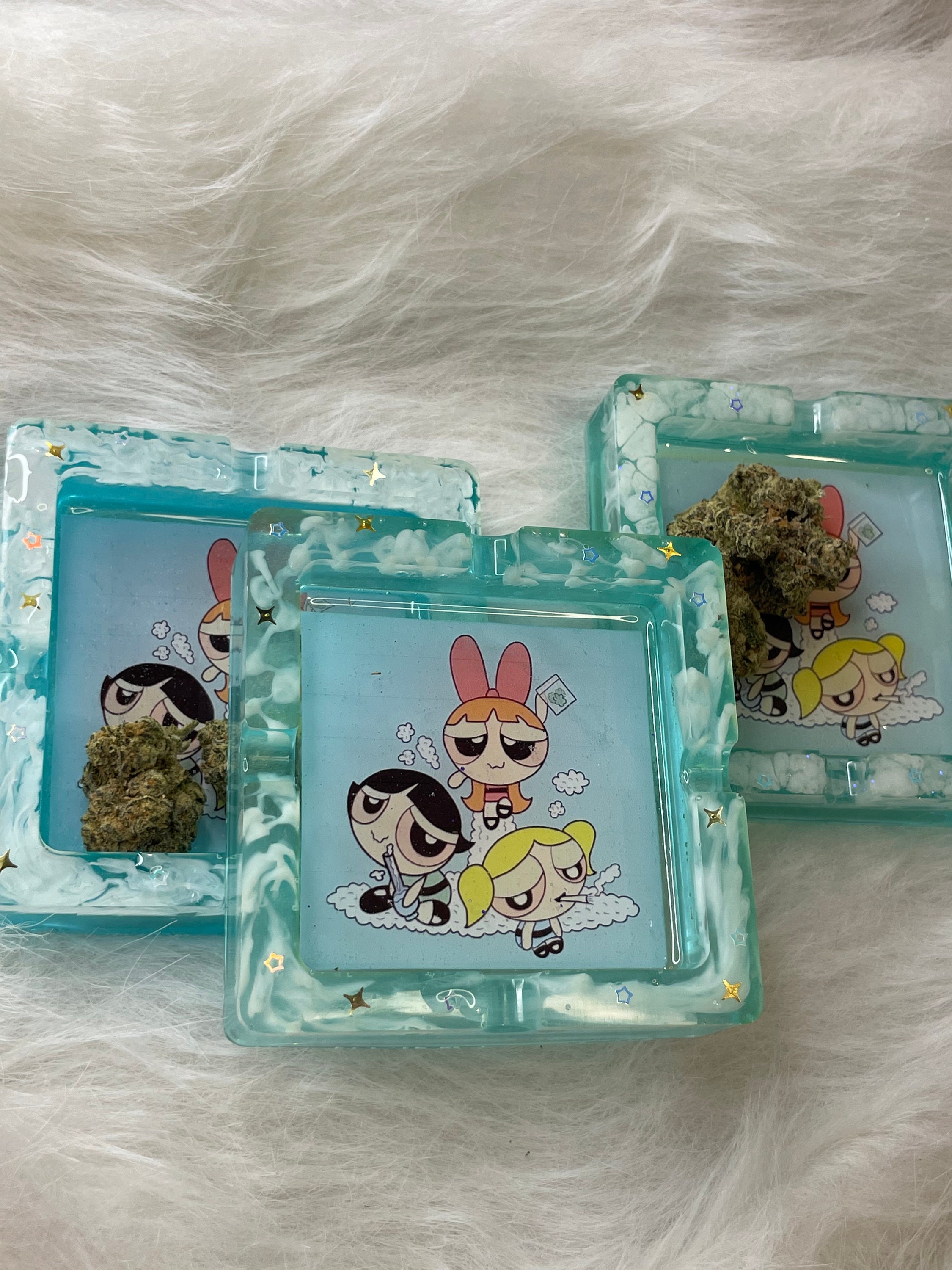 Ashtray Powerpuff Girls Ashtray Gift for Her Kawaii Ashtray Gift for