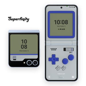 Sfondo Galaxy Z Flip 6 / Schermo console di gioco retrò (download digitale)