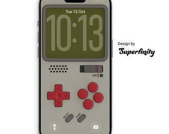 Fondo de pantalla de consola portátil retro para iPhone: Consola portátil nostálgica