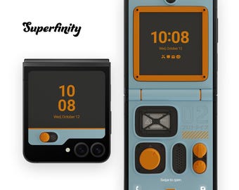 Fondo de pantalla del prototipo del Galaxy Z Flip: Arte de ciencia ficción para gamers (descarga digital)