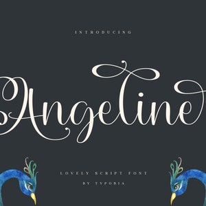 Fonte de caligrafia moderna, fonte de script, fonte de casamento, fonte com caudas, fonte cursiva, fonte Cricut, fonte para Cricut, download de fonte