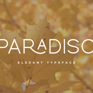 Paradiso - Carattere Sans Serif moderno, Carattere di branding, Carattere logo, Carattere Boho, Carattere Canva, Carattere Cricut, Carattere Procreate