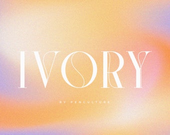 Ivory - Procreate Font, Cricut Font, Wedding Invitation Font, Canva Font, Logo Font, Modern Font, Boho Font, Branding Font