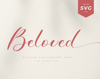 Calligraphy Font, Script Font, Wedding Font, Invitation Font, Handwritten Font, Cricut Font, Cursive Font, Font For Cricut, Canva Font