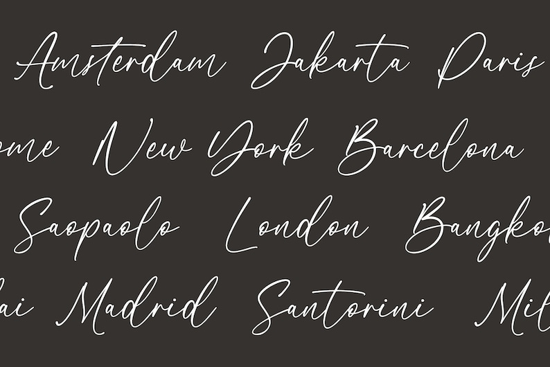 Town In Cursive Modern Calligraphy Font, Handwritten Font, Script Font, Wedding Font ...
