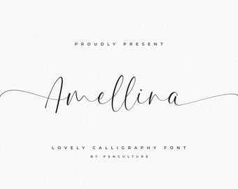 Calligraphy Font, Script Font, Wedding Font, Modern Font, Handwritten Font, Cricut Font, Cursive Font, Font For Cricut, Canva Font