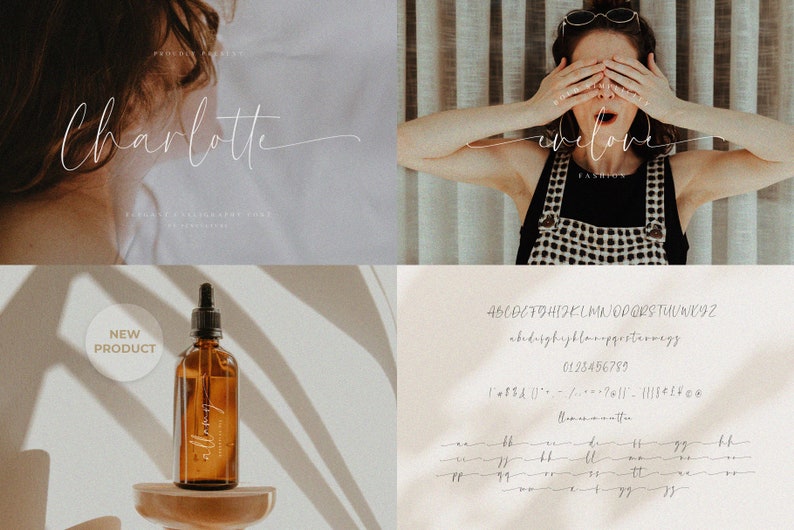 K&ouml;nnte beinhalten: Eine handgeschriebene Schriftart namens "Charlotte" im Schreibschrift-Stil. Die Schriftart enth&auml;lt Gro&szlig;- und Kleinbuchstaben, Zahlen und Satzzeichen. Die Schriftart wird in hellbrauner Farbe auf wei&szlig;em Hintergrund angezeigt.