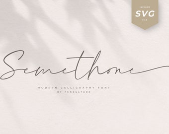 Modern Calligraphy Font, Handwritten Font, Wedding Font, Script Font, Digital Font, Cricut Font, Cursive Font, Font For Cricut