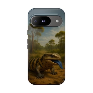 Blue Tongue Skink Phone Case, Phone Cover, Tough Phone Case (Samsung and Google Models)