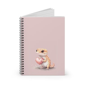 Adorable Cartoon Gecko Spiral Notebook