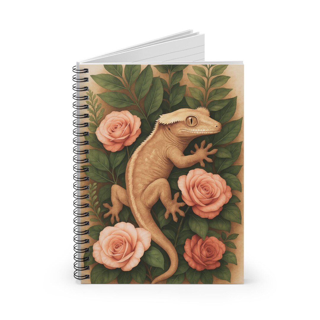 Crested Gecko Spiral Notebook/journal 6